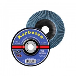 DISC KARBOSAN LAMELAR CONIC METAL/INOX - 115 X 22 MM GR 80