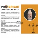 CREMA POLISH METAL 250 GR PRO BRIGHT