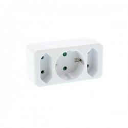 FISA 1 X SCHUKO + 2 X EURO EL-ADAPT03-W