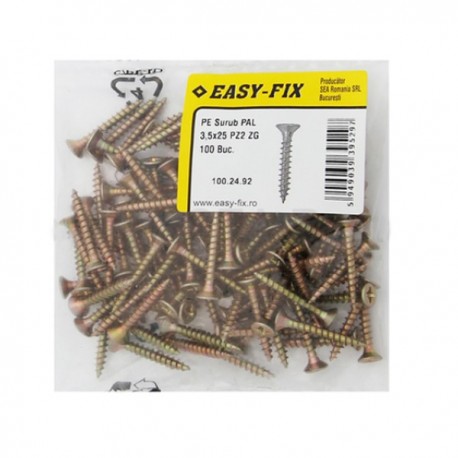 SURUB PAL 3.5 X 25 MM PZ2 ZG 100 BUCATI