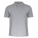 TRICOU BUMBAC POLO SUBTIRE - GRI / ROSU - M/L/XL/2XL/3XL