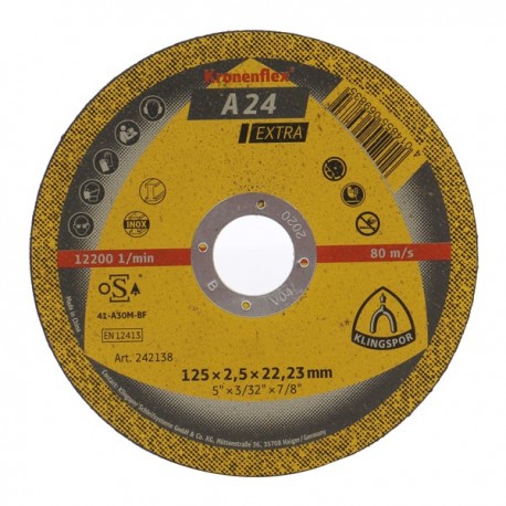 DISC DEBITARE METAL 125 X 1.6 X 22 MM