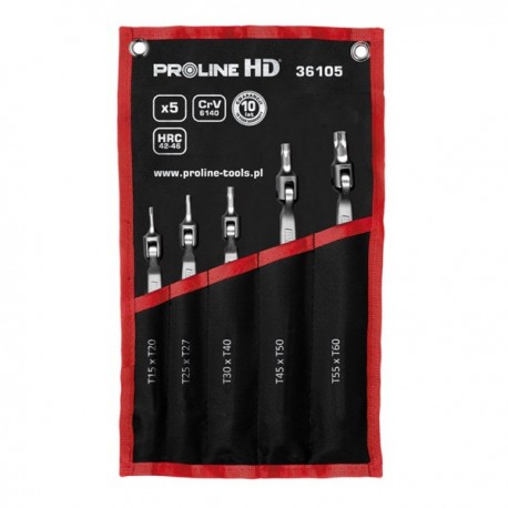 SET CHEI CU TORXURI FLEXIBILE CR-VA HD - T15 - T6 36105