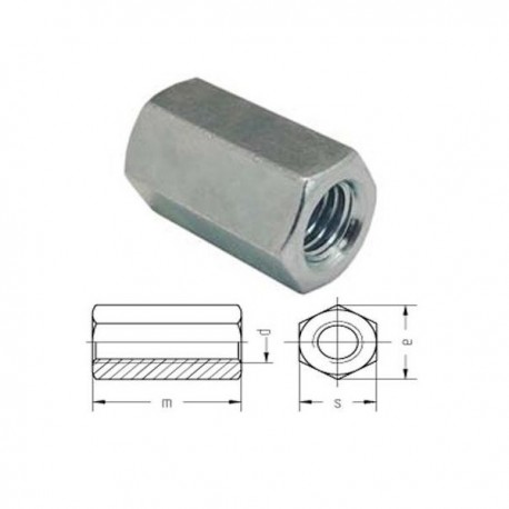 PIULITA HEXAGONALA DE CUPLARE - M18 X 54 MM DIN 6334 87080
