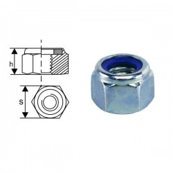 PIULITA CU AUTOBLOCARE DIN 985-8 - M10 - 12BUC/SET