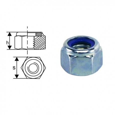 PIULITA CU AUTOBLOCARE DIN 985-8 - M10 - 12BUC/SET