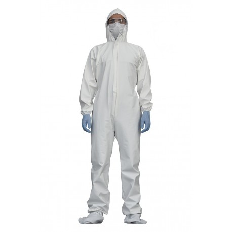 COMBINEZON ALB / BEJ BUMBAC XXL