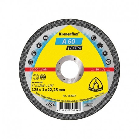 DISC KLINGSPOR A60S 125 X 1MM KT25422