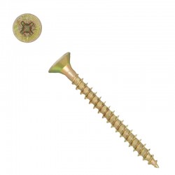 SURUB CU CAP INECAT PENTRU LEMN PAL SI OSB 4.0 X 80 MM UC-4080