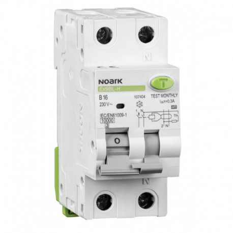 INTRERUPATOR AUTOMAT DIFERENTIAL EX9BL-N DIF 1P N C16A 30MA 107630