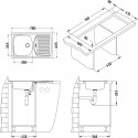 CHIUVETA BASIC 150 LEINEN STANGA PLUS SIFON