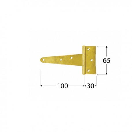 BALAMA NEAGRA TIP T C 100X30X65X2 MM ZT 100 81812