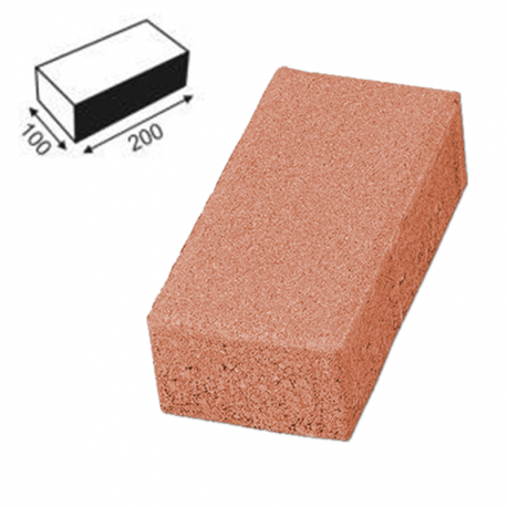 ELIS PAVELE DREPTUNGHI D2 - ROSU - 20 X 10 X 6 CM