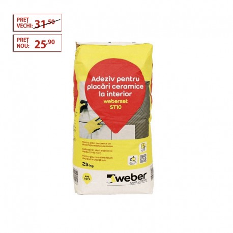 ADEZIV WEBER PLACARI CERAMICE INTERIOR ST10 - 25KG