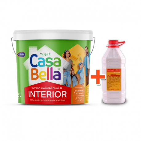 VOPSEA LAVABILA POLICOLOR CASABELLA INTERIOR 15 L + AMORSA 3 L CADOU