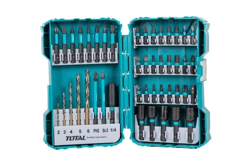 TOTAL - SET 45 BITI DE IMPACT PENTRU SURUBELNITA TACSDL24502 - Vasion