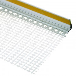 PROFIL PVC CU PLASA LEGATURA TAMPLARIE-PERETE - 2.5 M