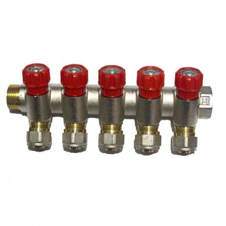 DISTRIBUITOR 1 X 1/2'' - 5 CAI + CONECTORI