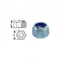 PIULITA CU AUTOBLOCARE DIN 985 INOX A2 - M8