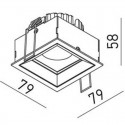 SPOT INCASTRAT FIX DP01WW MWH XDEEP 1 X 10.5 W