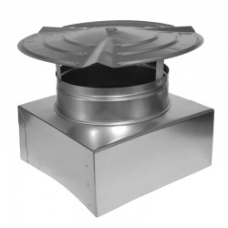 TERMINAL PALARIE ROTATIVA ZINCAT 320 X 320 MM