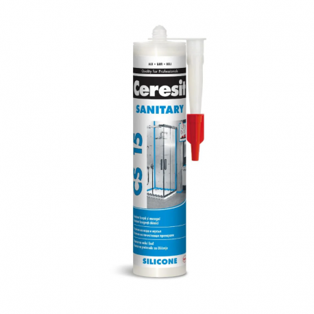 SILICON SANITAR PREMIUM CERESIT CS15 ALB INTERIOR / EXTERIOR 280 ML