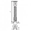 SURUB CUPLARE PAL CAP INECAT - 7 X 70 MM 110.06.01