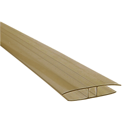 PROFIL POLICARBONAT H 6 MM BRONZ L 6 M