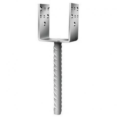 PAPUC REAZEM TIP U CU PICIOR - 91 X 100 X 60 X 4 MM / 16 X 200 MM J-CSB-91