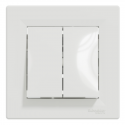 INTRERUPATOR DUBLU 10 A FARA SURUB ALB SCHNEIDER ASFORA EPH0300121