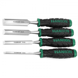 SET DALTA CR-V PENTRU LEMN CU MANER BICOMPONENT SET 4 BUC HB132201