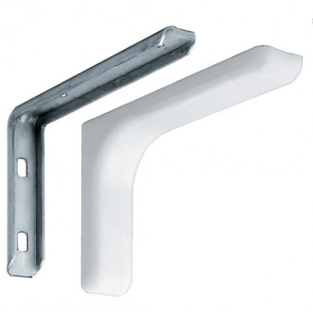 CONSOLA METALICALA ALBA PENTRU ETAJERE - 140 X 240 MM 30311