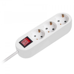 PRELUNGITOR 3 X 1.5 MM 3 PRIZE 7 M CU INTRERUPATOR LED PS-3X7S