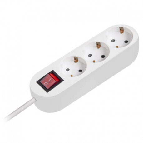 PRELUNGITOR 3 X 1.5 MM 3 PRIZE 7 M CU INTRERUPATOR LED PS-3X7S