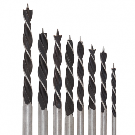 SET 8 BURGHIE LEMN 3 - 10 MM 678007