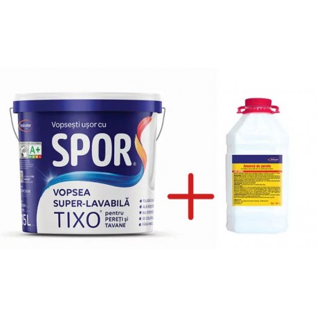 VOPSEA LAVABILA ALBA INTERIOR SPOR TIXO 15 L + AMORSA CADOU