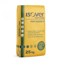 ADEZIV VATA MINERALA BAZALTICA ISOVER PROFI FASSADE FIX INTERIOR / EXTERIOR 25 KG