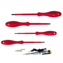 SET SURUBELNITE IZOLATE PVC + TESTER AUTO - 5 PIESE