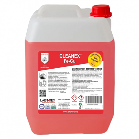 DEZINCRUSTANT CENTRALA TERMICA CLEANEX FE-CU 10 KG