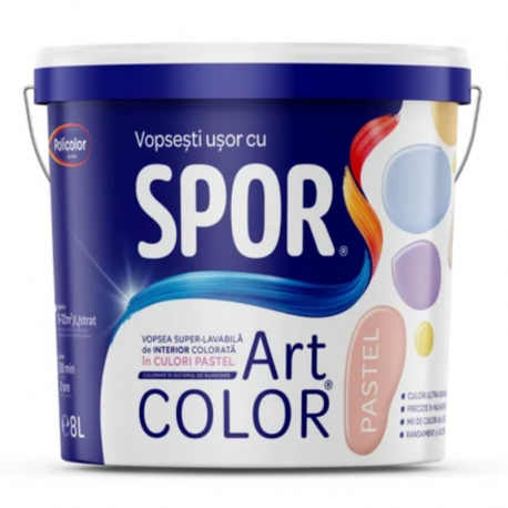 VOPSEA LAVABILA PE BAZA DE COLORARE SPOR ARTCOLOR NUANTA PASTEL MATA 8 L