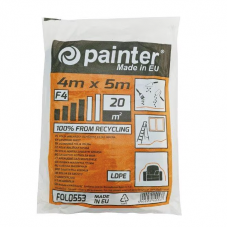 FOLIE PROTECTIE POLIPROPILENA LDPE - 4 X 5 M 600 GRAME