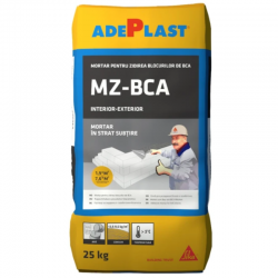 MORTAR PENTRU ZIDARIE ADEPLAST MZ - BCA - GRI - EXTERIOR - 25 KG