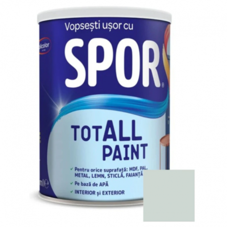 VOPSEA PENTRU LEMN / METAL / STICLA - SPOR TOTALL PAINT - PE BAZA DE APA - INTERIOR / EXTERIOR