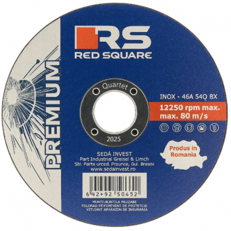 DISC DEBITARE RED SQUARE PREMIUM PLUS 125X1.5 SED