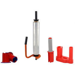 DISPENSER BANDA ADEZIVA STRETCH ROSU / ALBASTRU