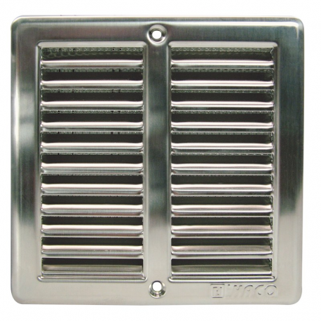 GRILA AERISIRE INOX CU PLASA 150 X 150 MM NVM150 0701