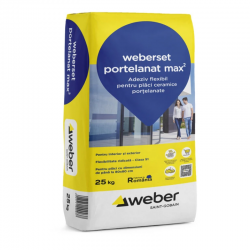 ADEZIV WEBER PENTRU PLACARI PORTELANATE MAX2 25 KG