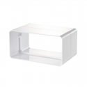 CONECTOR PVC TUB RECTANGULAR VENTS 55 X 110 MM