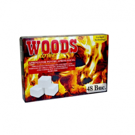 PASTILE APRINZATOARE PENTRU FOC WOODS 48 BUC