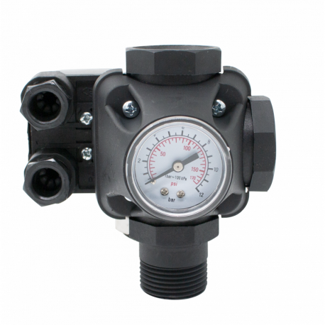 PRESOSTAT MECANIC CU MANOMETRU BAR-PMW114